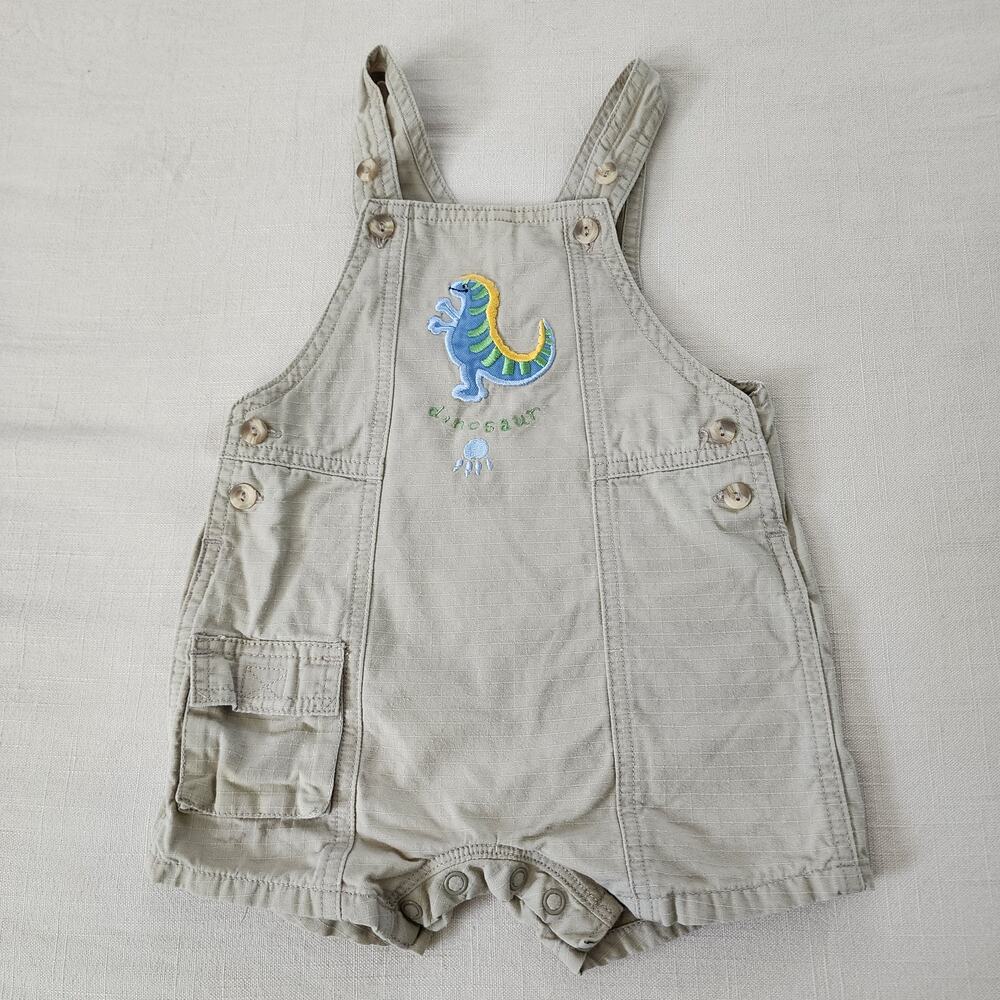 Vintage Dinosaur Bubble Shortalls 12 months